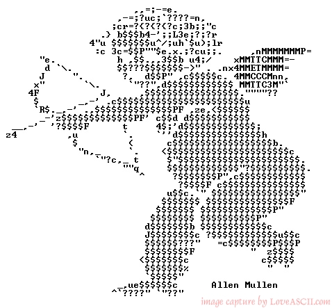 [A Romantic ASCII Art Picture]